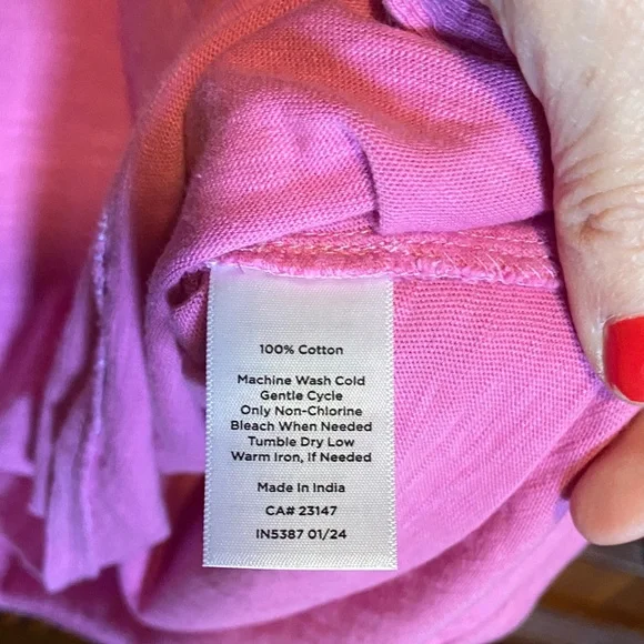 Talbots Pink Short Sleeve Polo Dress Size Small - Picture 4 of 6